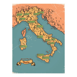 Foto Mapa De Viajes Ilustrado De Italia