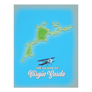 Foto Mapa de Virgin Gorda