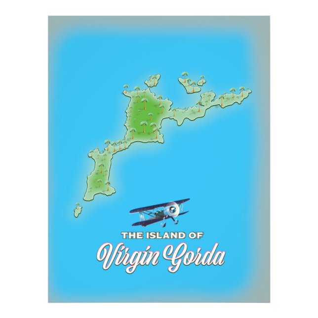 Foto Mapa de Virgin Gorda (Frente)