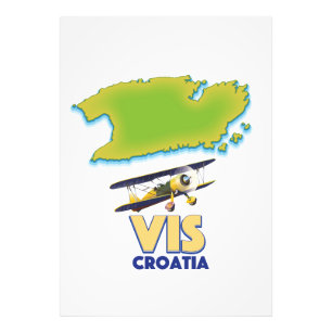 Foto Mapa de Vis Croacia