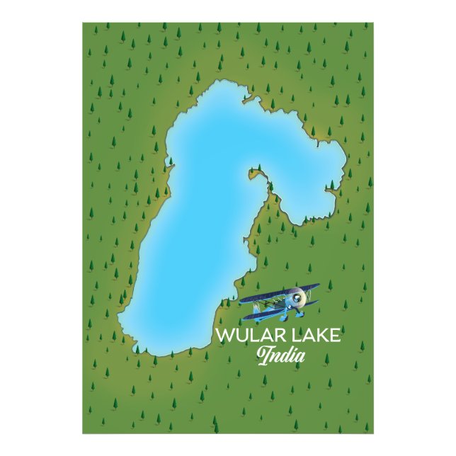 Foto Mapa de Wular Lake India (Frente)