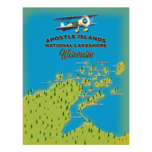 Foto Mapa del Apostle Islands National Lakeshore