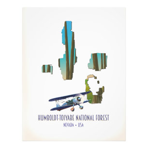 Foto Mapa del bosque nacional Humboldt-Toiyabe Nevada