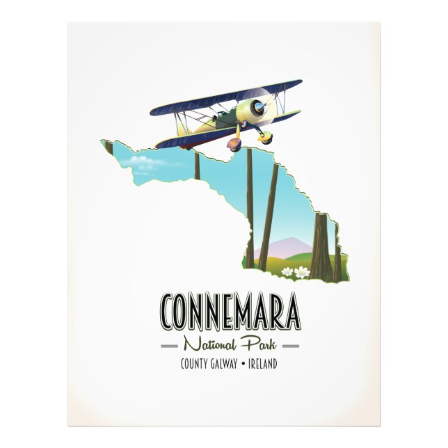 Foto Mapa del Condado de Galway Ireland del Parque Naci (Frente)
