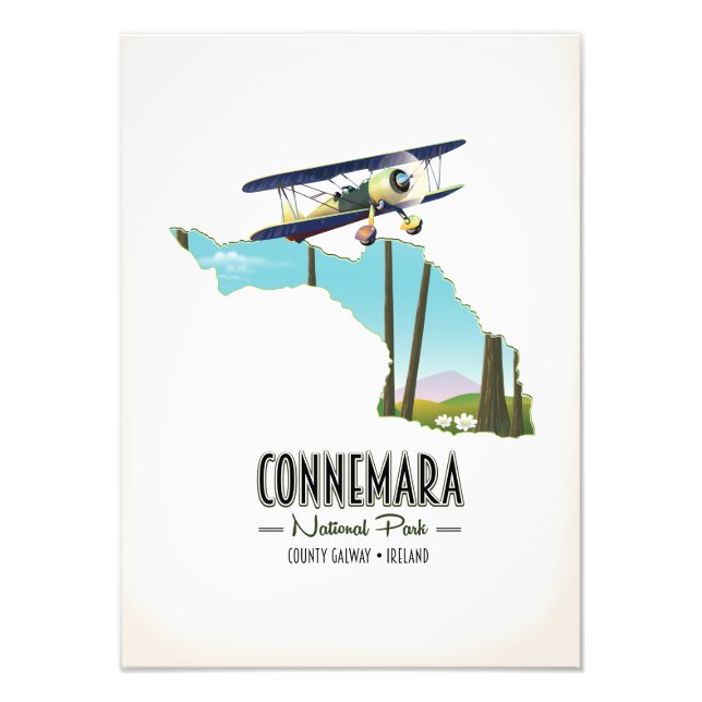Foto Mapa del Condado de Galway Ireland del Parque Naci (Frente)
