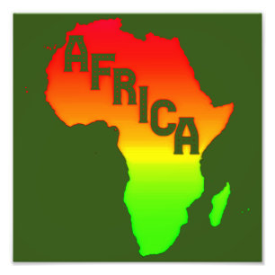 Foto Mapa del continente africano