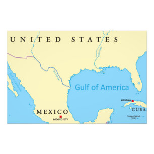 Foto Mapa del Golfo de América