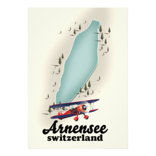 Foto mapa del lago Arnensee suiza