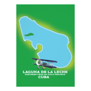 Foto Mapa del lago Laguna de la Leche Cuba