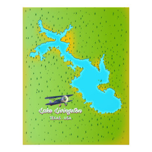 Foto mapa del lago livingston Texas