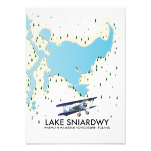 Foto Mapa del lago Sniardwy Polonia