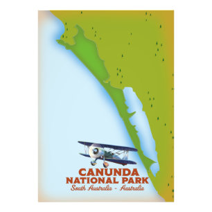 Foto Mapa del parque nacional Canunda Sur de australia