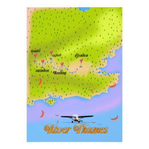 Foto Mapa del río Támesis Londres Inglaterra