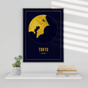 Foto Mapa Dorado de Tokio