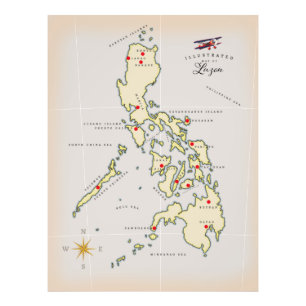 Foto Mapa ilustrado de Luzón mapa de Filipinas