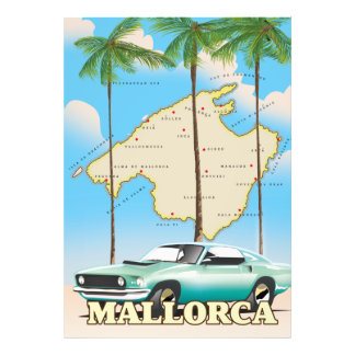 Foto Mapa ilustrado de Mallorca