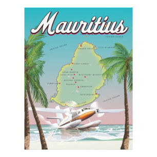 Foto Mapa ilustrado de Mauricio
