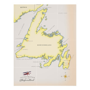 Foto Mapa ilustrado de Terranova.