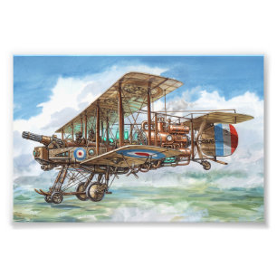 Foto Máquina Voladora Biplano Steampunk Vickers