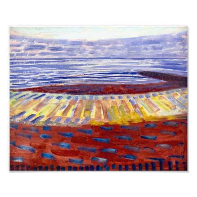 Foto Mar tras el atardecer | Piet Mondrian | (Frente)