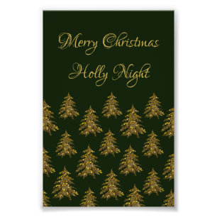 Foto Maravilloso árbol de Navidad dorado en Navidades v