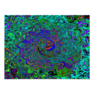 Foto Marble azul y acuamarina Resumen Swirte retro