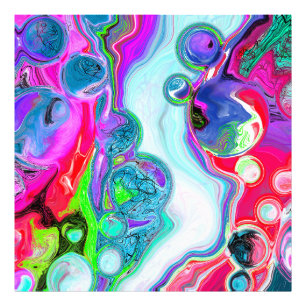 Foto Marble Colorful Fluid Art