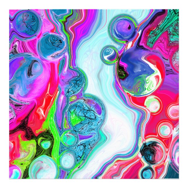 Foto Marble Colorful Fluid Art   (Frente)