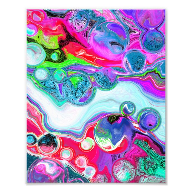 Foto Marble Colorous Fluid Art (Frente)