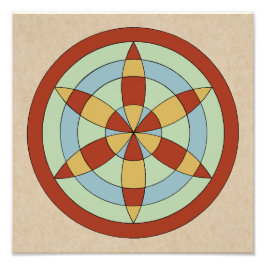 Foto Marca de bruja Suffolk Hexafoil (Rueda de marea)