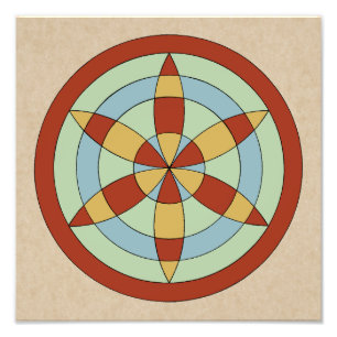 Foto Marca de bruja Suffolk Hexafoil (Rueda de marea)