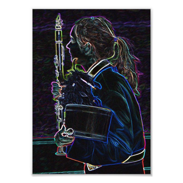 Foto Marcha por la imagen de Clarinetist Photo Print (Frente)