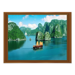 Foto Marco de madera falso Océano marino de Malasia