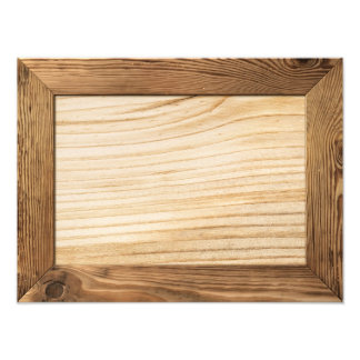 Foto Marco De Madera Natural Con Plancha De Madera Dent