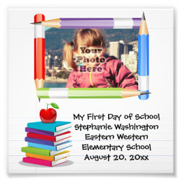 Foto Marco fotográfico personalizado de la escuela infa