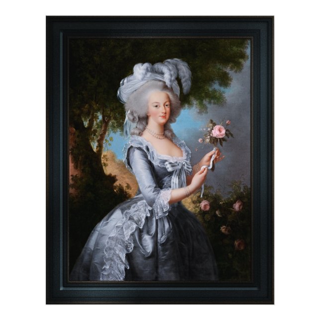 Foto Marie Antoinette Con Un Rosa (Frente)