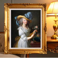 Marie Antoinette con un rosa