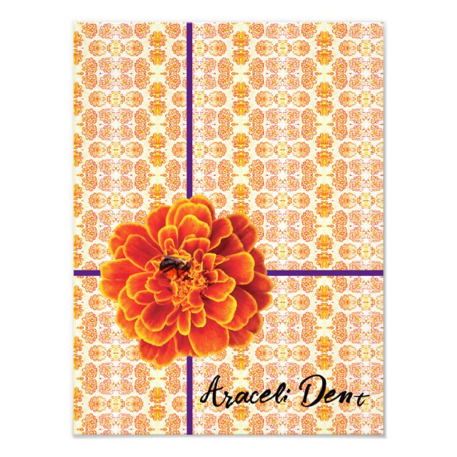 Foto Marigolds y Bee (Frente)