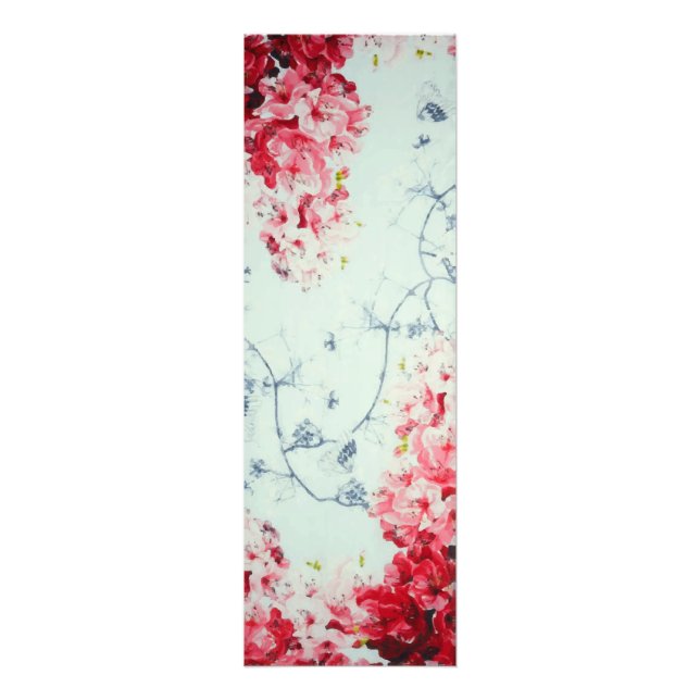 Foto Mariposa del Jardín de primavera Borgoña Floral Bl (Frente)