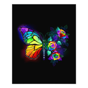 Foto Mariposa florida arcoiris