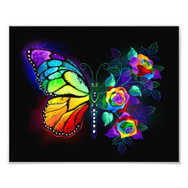 Foto Mariposa florida arcoiris (Frente)