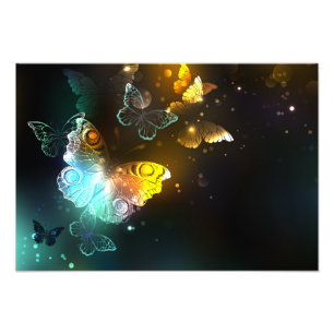 Foto Mariposa luminosa y mariposas nocturnas