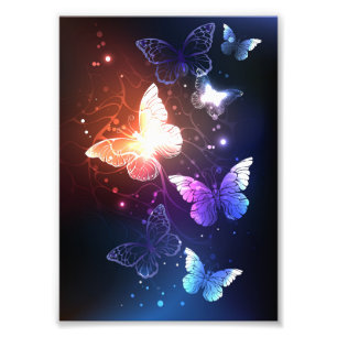 Foto Mariposas nocturnas brillantes