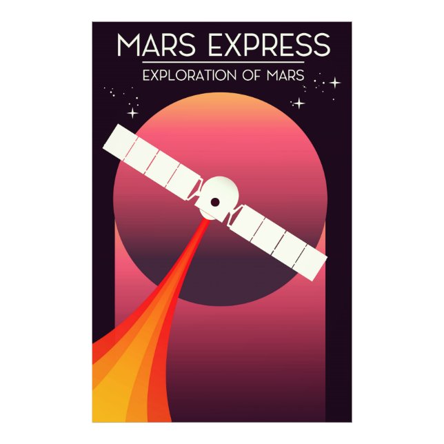 Foto Mars Express - Exploración del arte espacial de Ma (Frente)