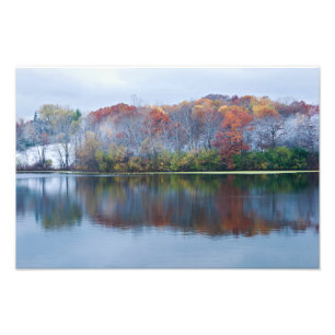 Foto Marthaler Park Snowy Autumn Morning