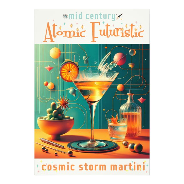 Foto Martini Cósmico Futurista Atómico (Frente)