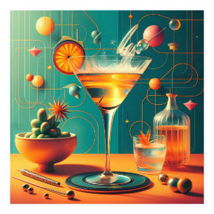 Foto Martini de Tormenta Cósmica Futurista Atómica