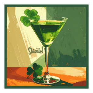 Foto ¡Martini de trébol de estilo moderno de mediados d