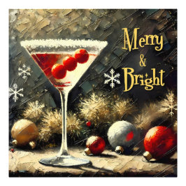 Foto Martini Retro de Triple Arándano de Navidad de los