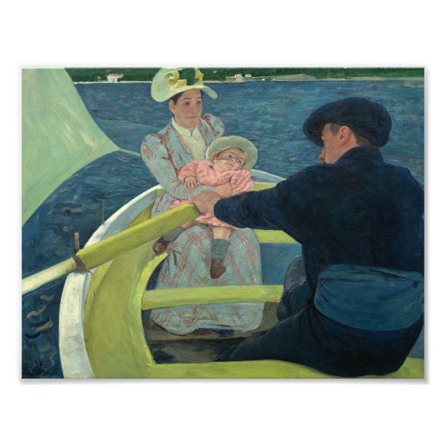 Foto Mary Cassatt - La fiesta en el bote (Frente)